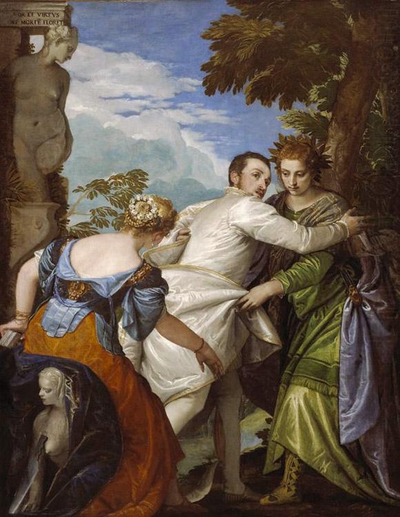 llegory of Vice and Virtue (mk08), Paolo  Veronese